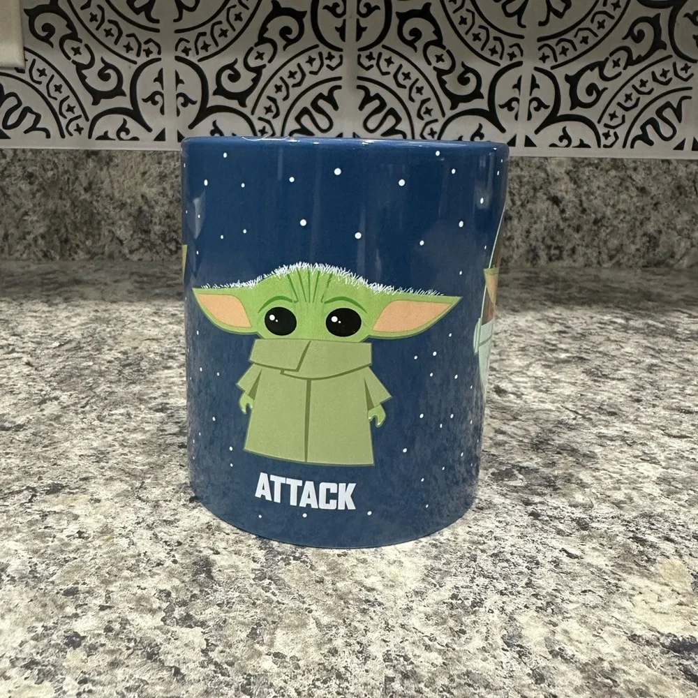 Star Wars Baby Yoda 20oz Ceramic Mug Protect Attack Snack Disney